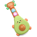Avocado-shaped baby guitar toy with light-up colorful button keys
