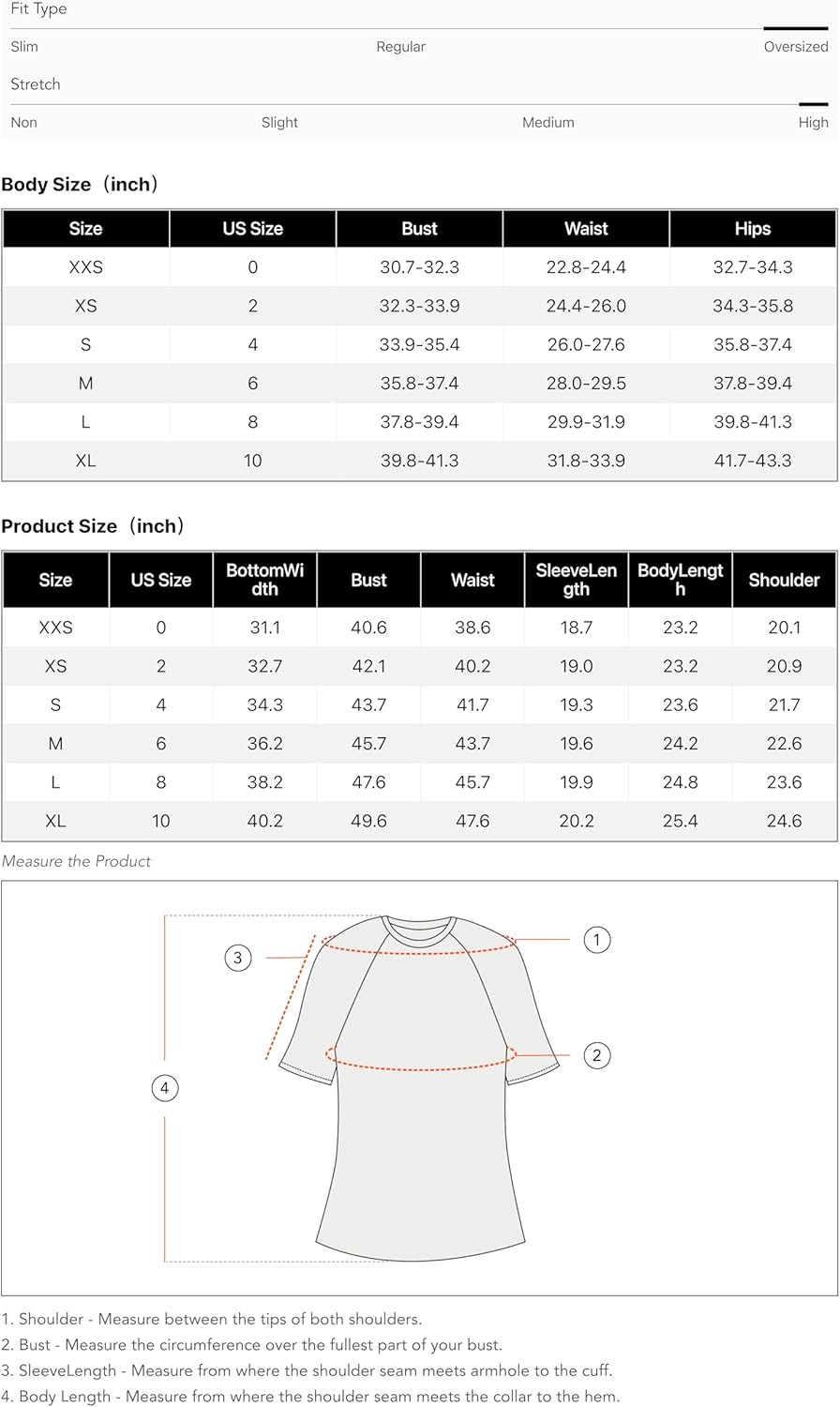 Cardigan size chart and measurement diagram with fit details by US size.