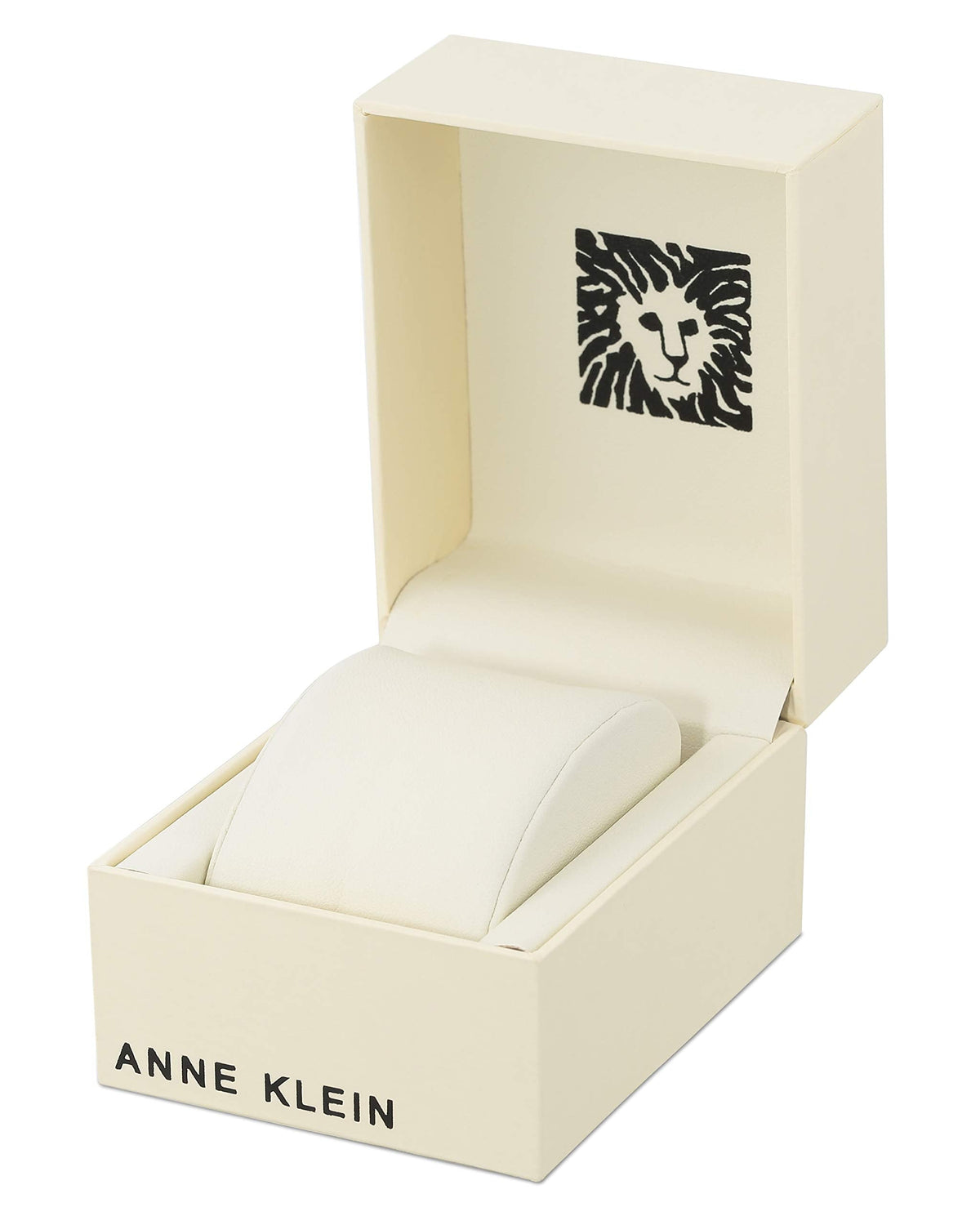 ANNE KLEIN watch gift box with white cushion, diamond-accent quartz bracelet watch
