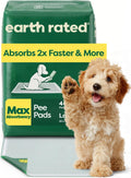 Earth Rated Max pee pads, green pack with small dog on pee pad