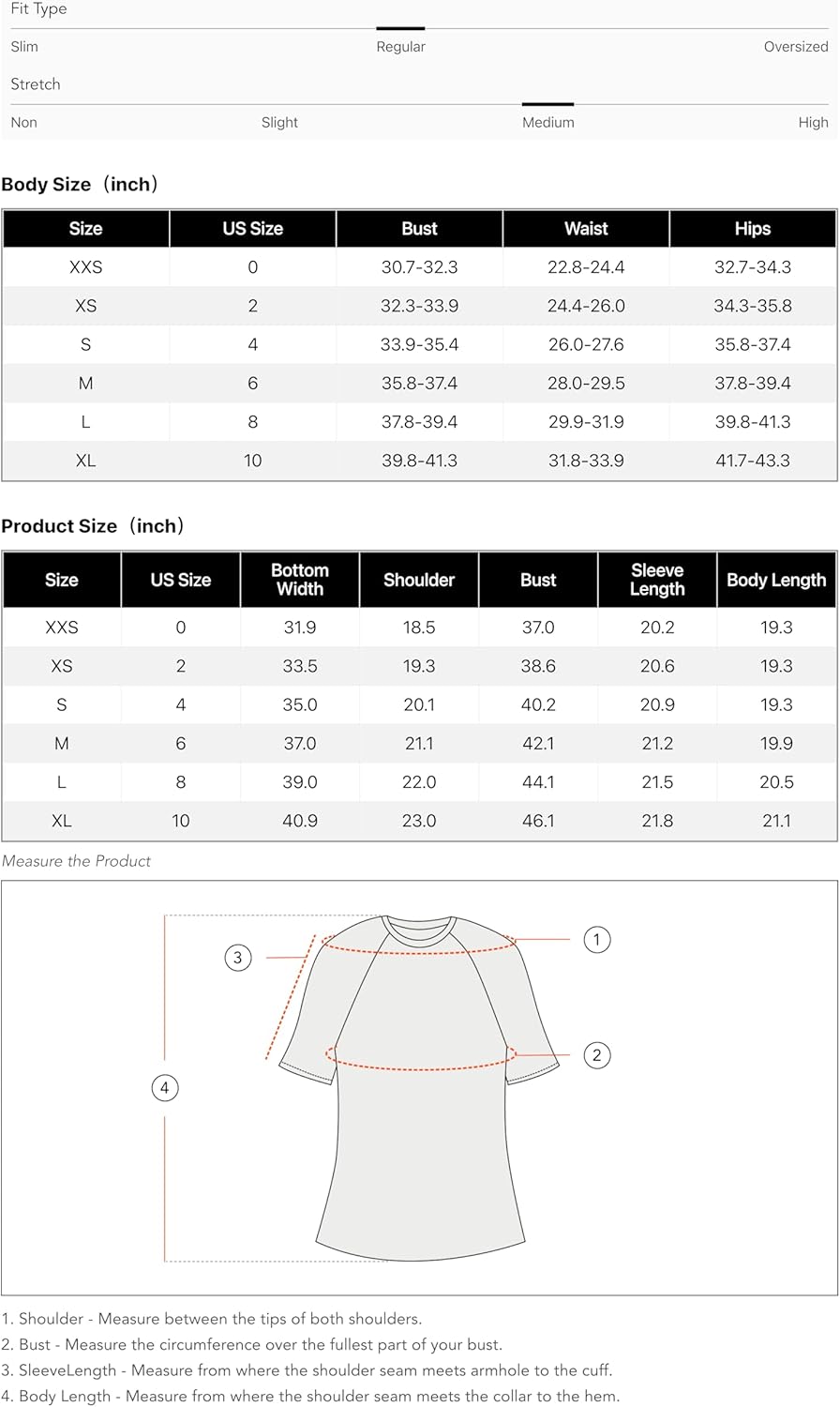 Size chart graphic for women cable-knit sweater, showing body measurements by US size