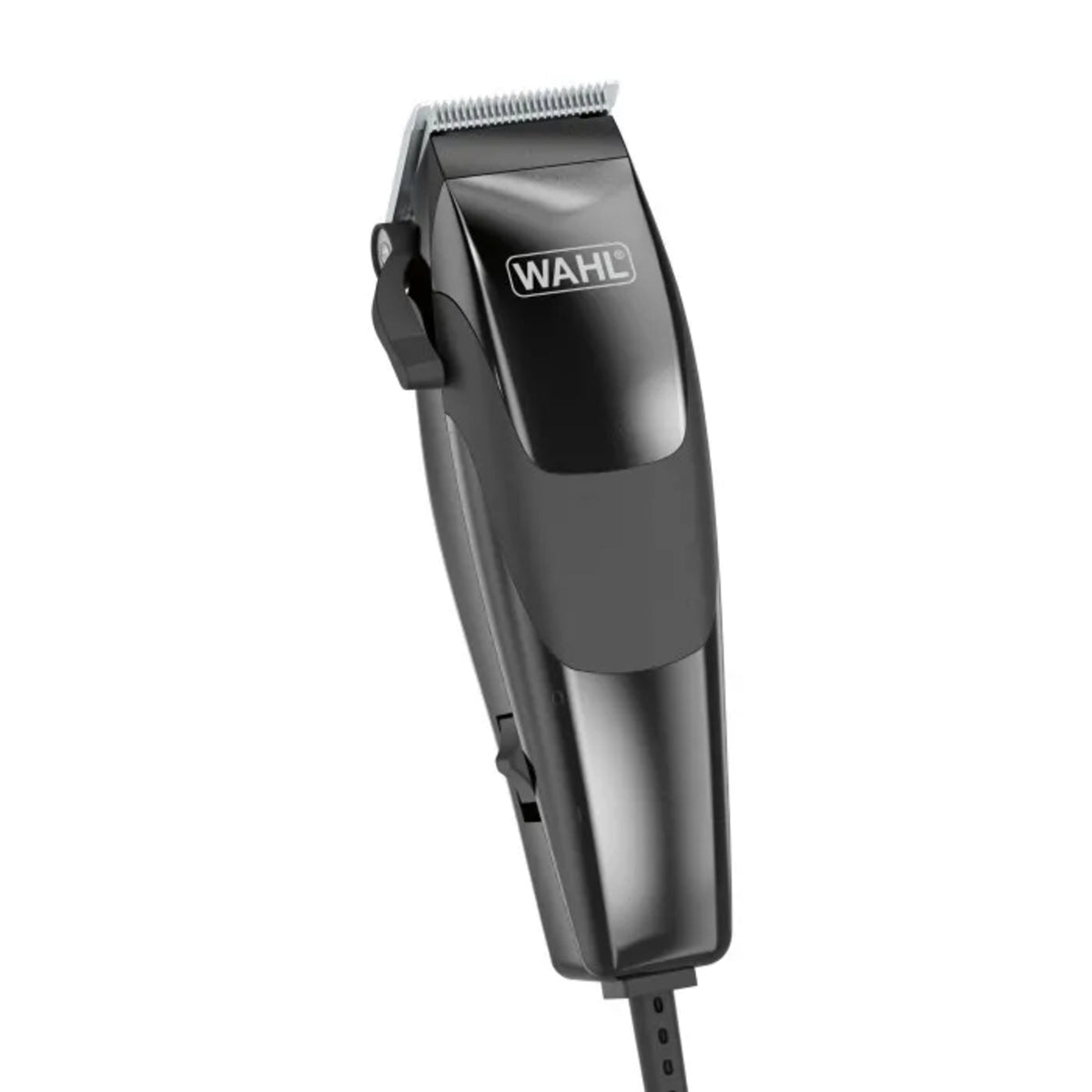 Wahl electric hair clipper with adjustable blade and black/silver body
