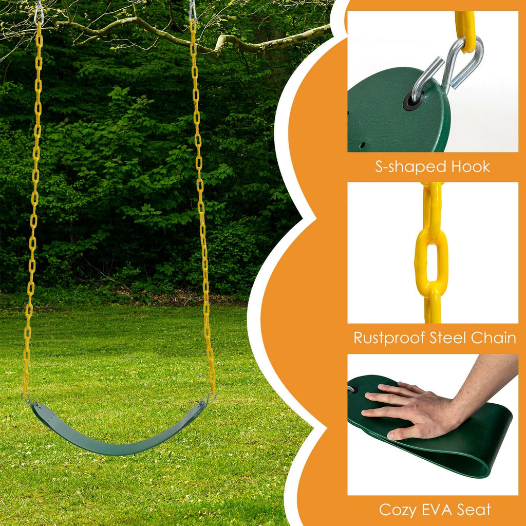 Cozy EVA swing seat with S-shaped hook and rustproof steel chain
