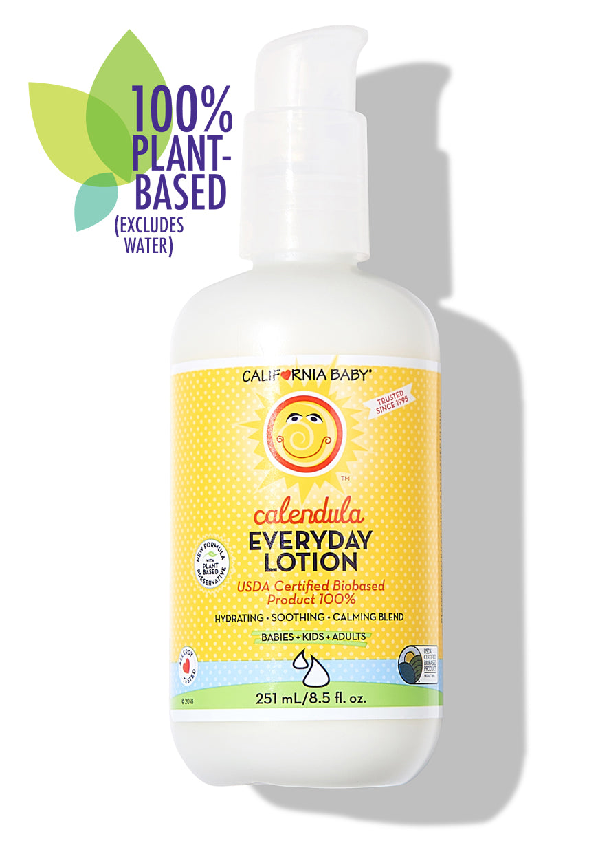 Calendula Everyday Lotion bottle with white pump