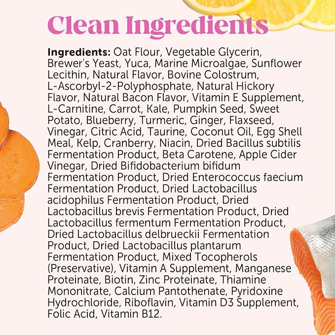 Clean ingredients ingredient list for puppy multivitamin chews