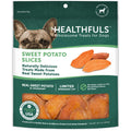 Healthfuls Sweet Potato Slices grain-free dog treat bag, resealable pack