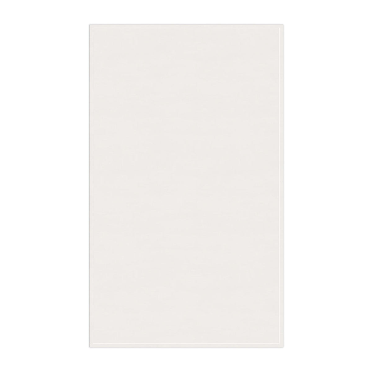 Kitchen tea towel, off-white blank front panel