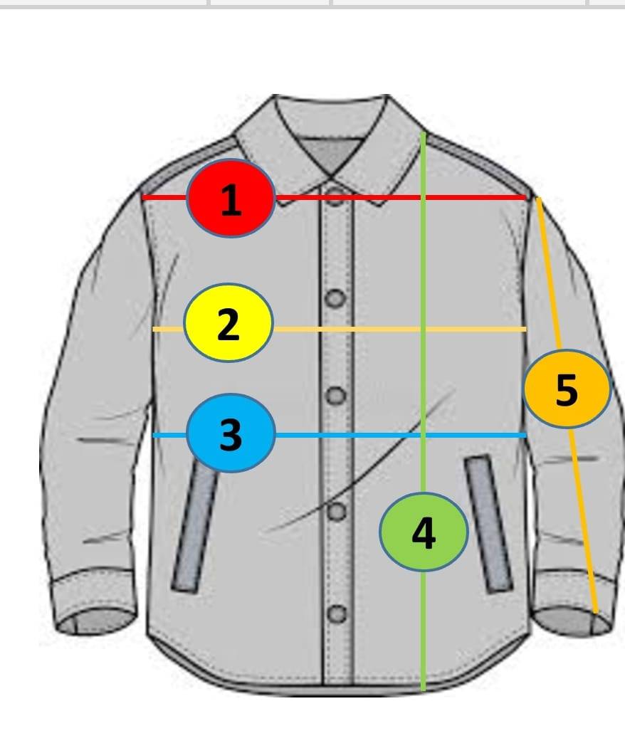 Airman coat feature diagram: stand collar, snap placket, flap pockets, sleeve cuffs