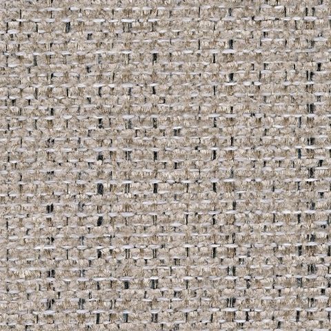 Light gray and black upholstery fabric swatch with woven cube-like pattern