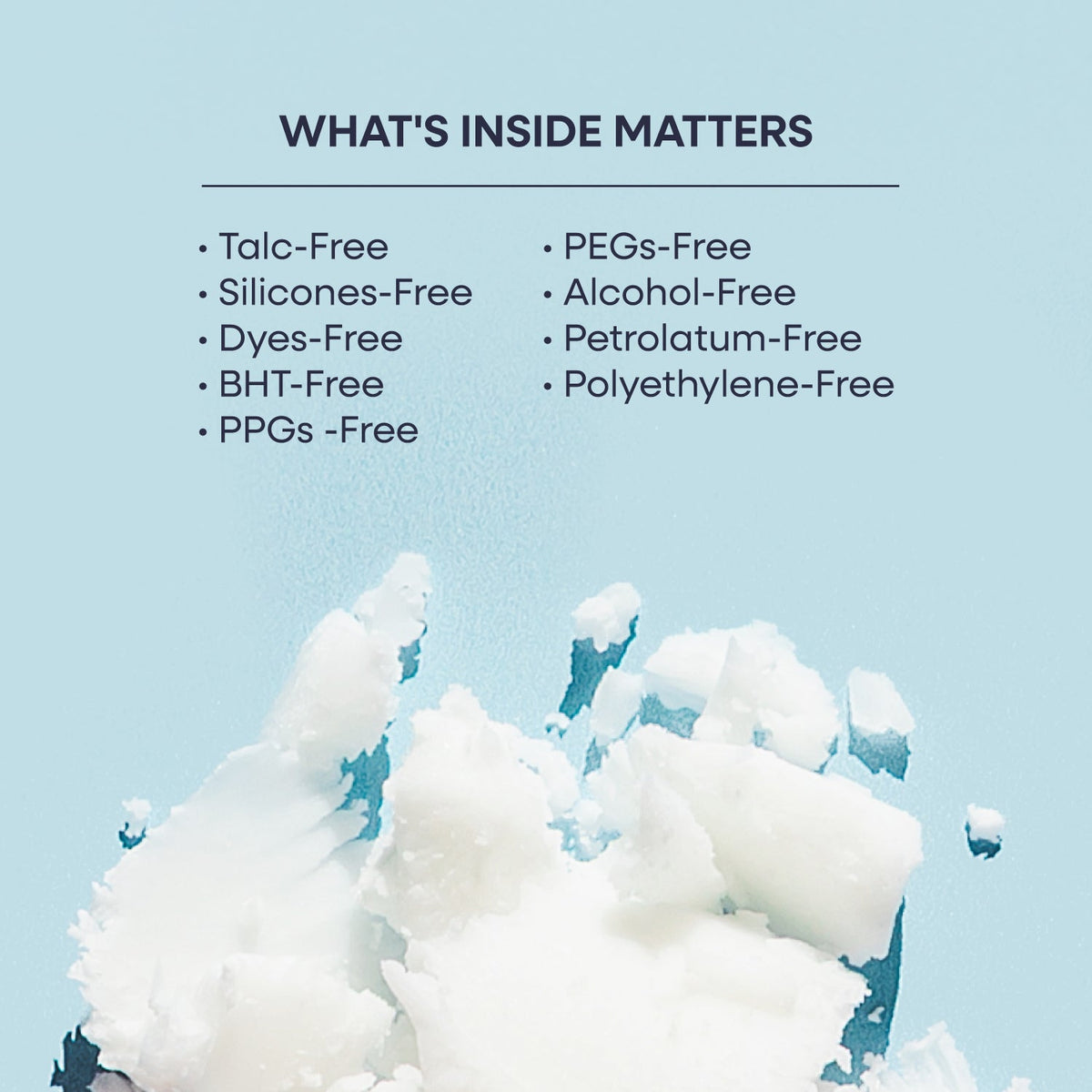 Active Body Set ingredients panel listing talc-free, silicones-free, PEGs-free, alcohol-free