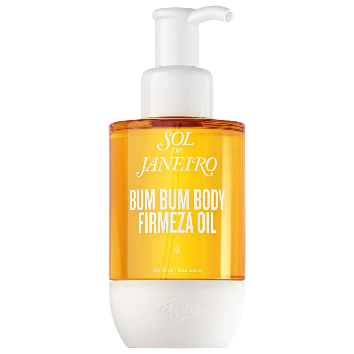 Sol de Janeiro Bum Bum Body Firmeza oil in amber pump bottle with white cap