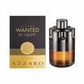 Men's eau de parfum spray bottle with metallic black and amber design