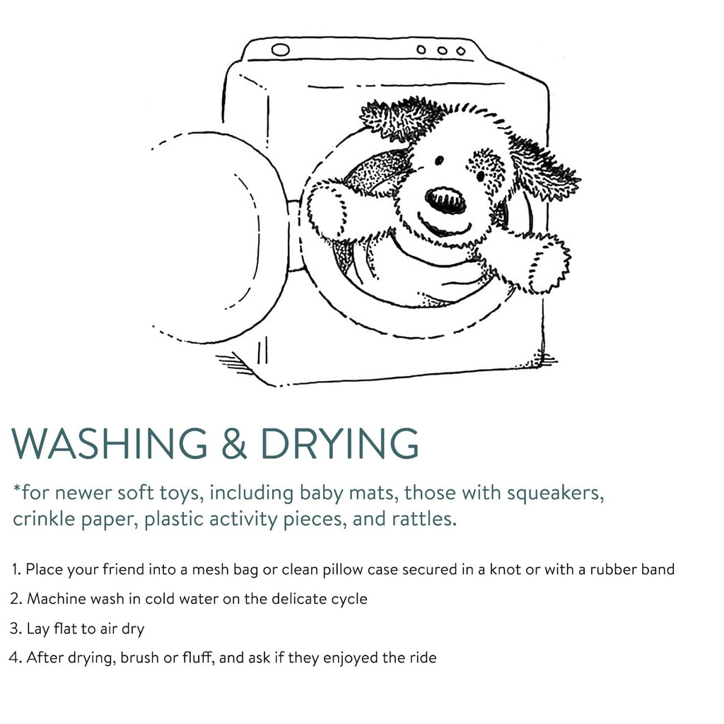 Washing and drying care instructions: machine wash cold on delicate, lay flat to dry