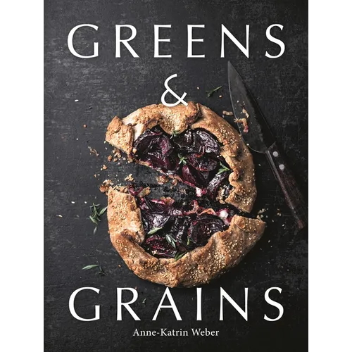 Hardcover cookbook with dark cover and rustic circular pie illustration