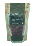 Organic black Mission figs pouch, Country Life Naturals foods, 12 oz