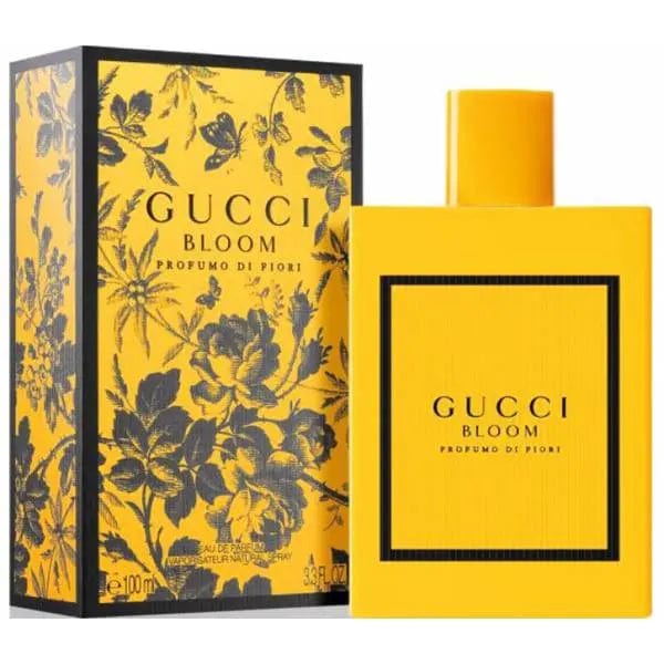 Gucci Bloom Profumo di Fiori eau de parfum spray, yellow bottle with floral box