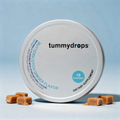 Tummydrops digestive support lozenges tin with butterscotch-style candies, 18 count
