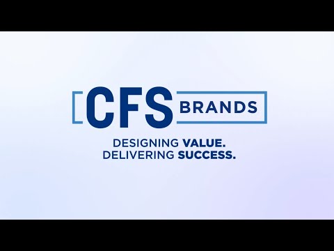 CFS Brands logo with designing value delivering success text