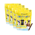 Pack of yellow dog treat pouches for Happy Day celebration sticks