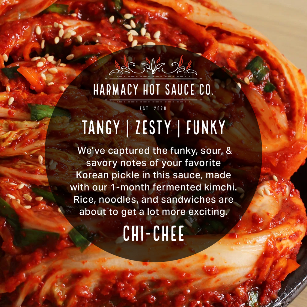 Close-up of spicy red fermented kimchi with visible chili and vegetable pieces