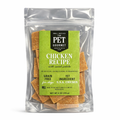 Chicken and sweet potato jerky treats in sealed pouch, grain-free recipe