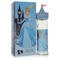 Cinderella eau de toilette spray, 3.4 oz, with blue castle-themed bottle and box