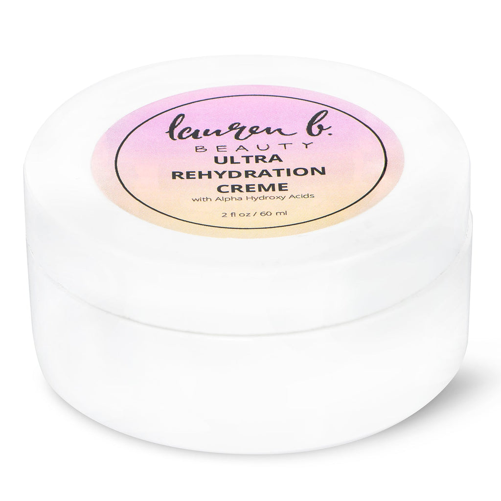 lauren b. ultra rehydration hand cream jar with white lid