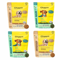 4-pack crunchy dog biscuit bundle with four Chippin treat bags, assorted flavors