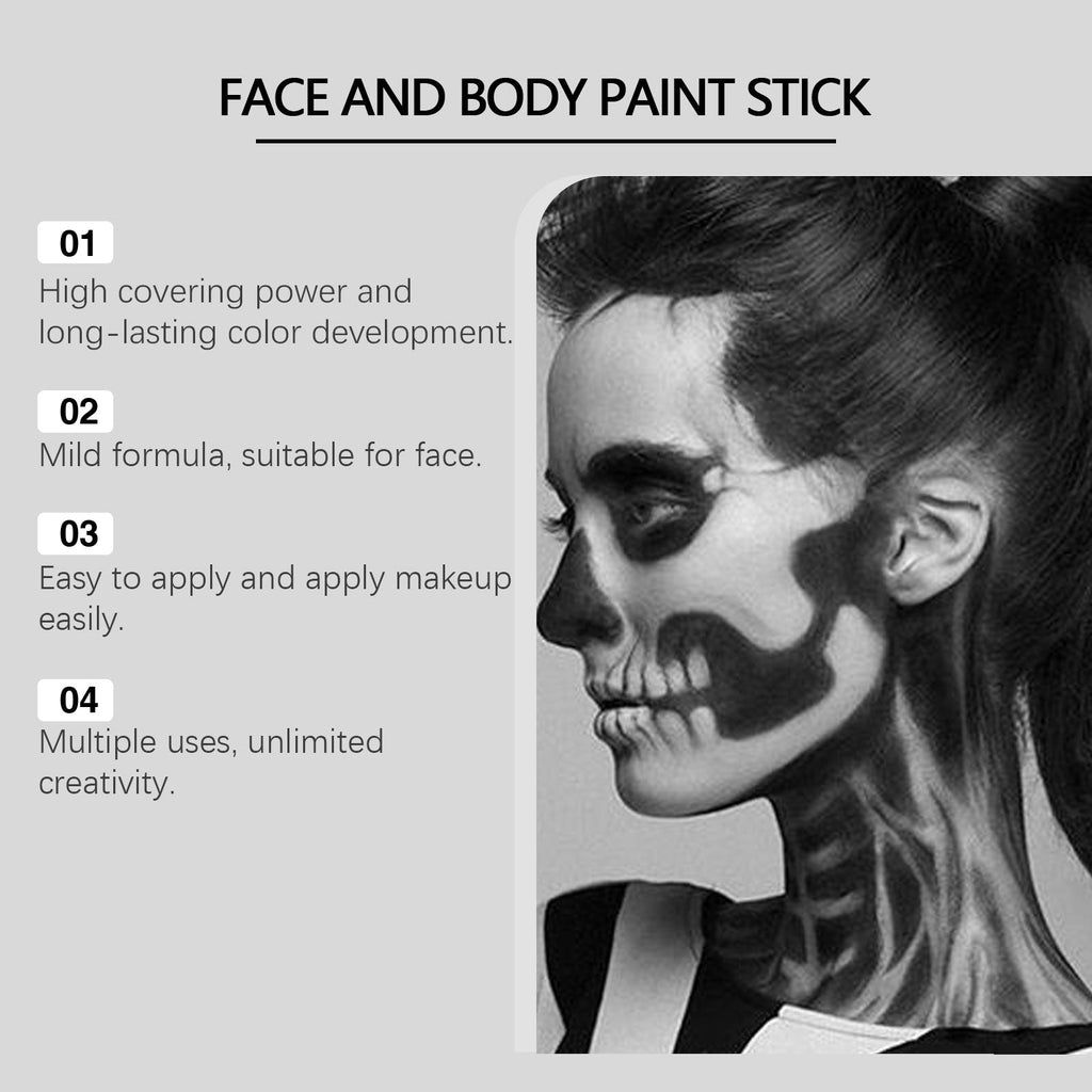 Face and body paint stick set benefits panel for long-lasting, easy application