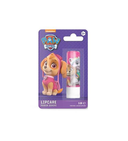 Paw Patrol cotton candy lip balm 5g, lipcare blister card with 3+ badge