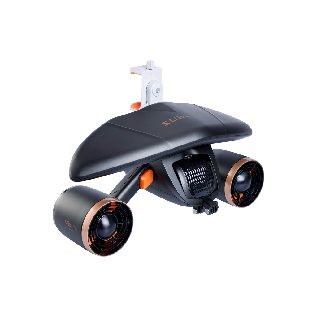 Dark compact grooming device with angled top cover, side round units, and grille