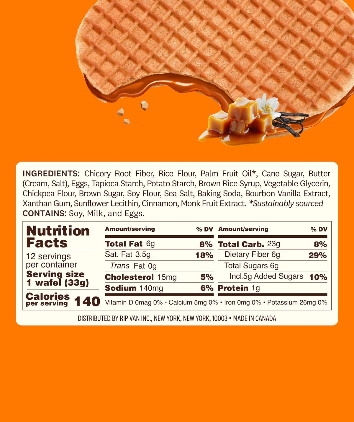 Wafels Dutch Caramel & Vanilla - Gluten Free