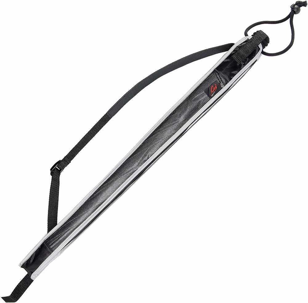 Trekking umbrella in fabric sleeve with shoulder strap and metal tip