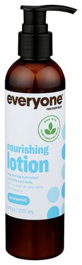 Unscented nourishing lotion bottle with pump, 8 oz