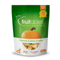 Fruitables pumpkin & apple dog treats bag, green 7 oz