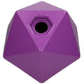 Purple horse treat ball feeder with recessed treat hole