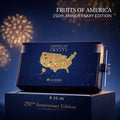 Petit 250th Anniversary Edition fruit sweets gift box with US map design
