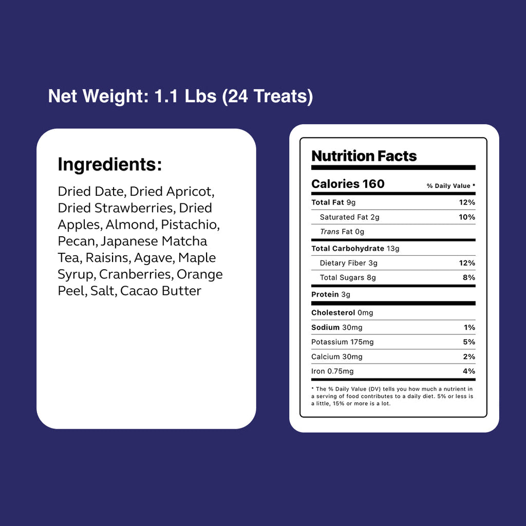 Grande 250th anniversary nutrition panel with net weight and ingredients