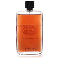 Gucci Guilty Absolute men's eau de parfum tester bottle with amber liquid and black cap