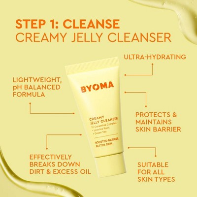Creamy jelly cleanser tube for lightweight cleansing and skin barrier support