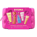 Universal skincare heroes gift set pouch with five BYOMA skincare products