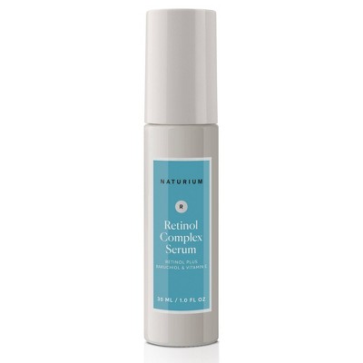Naturium retinol complex serum bottle with pump, front label view