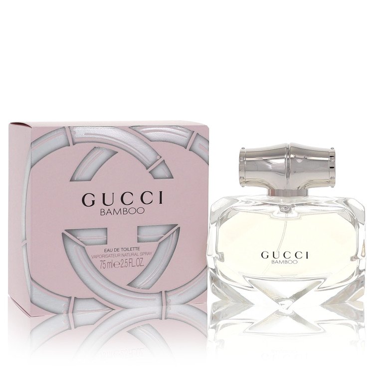 Gucci Bamboo EDT spray bottle with box, clear glass, 2.5 oz