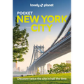 Lonely Planet Pocket New York City guidebook, paperback cover with city skyline bridge