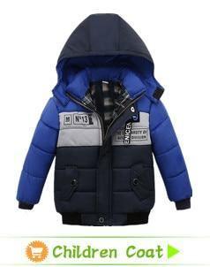 Navy hooded parka for toddlers with contrast front panels, zip front and pockets