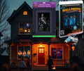 Halloween digital decoration USB kit with translucent projection screen and themed box