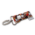 LippyClip® Halloween donut-pattern lip balm clip with keyring clasp