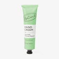 UpCircle green hand cream tube with hibiscus flower label