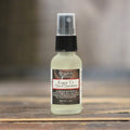 Rogue T2 hand sanitizer spray bottle, 1 oz, clear mist nozzle, light yellow liquid