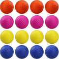 Multicolor sponge foam golf practice balls with dimpled texture